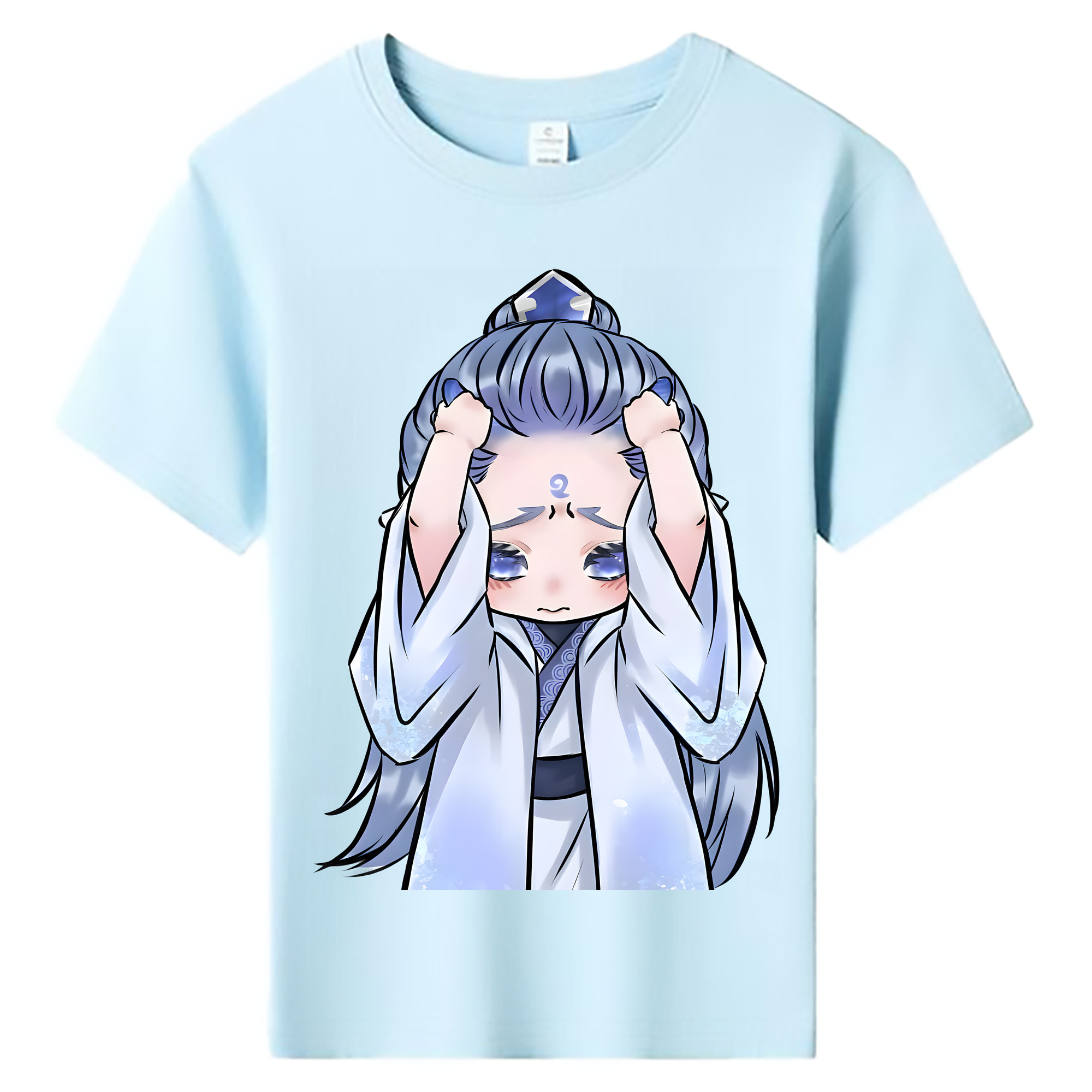 （画像用） Ne Zha 2 ナタ 魔童の大暴れ 綿100％キッズTシャツ（フロントプリント）